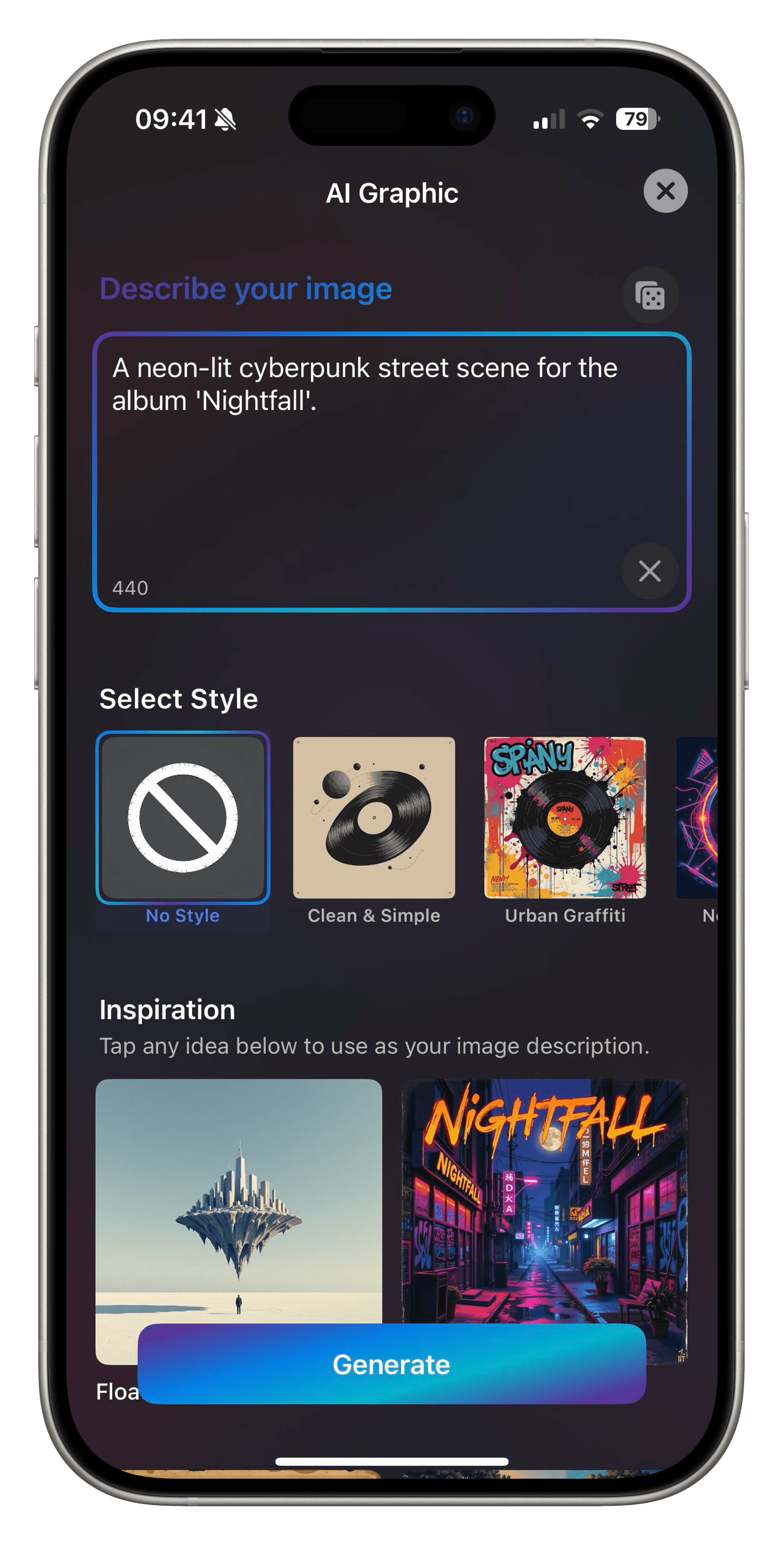 AI Album Cover Generation